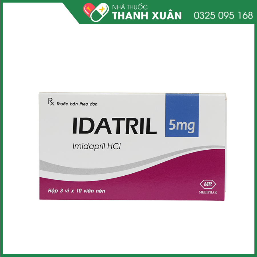 Idatril 5 mg điều trị tăng huyết áp, suy tim xung huyết